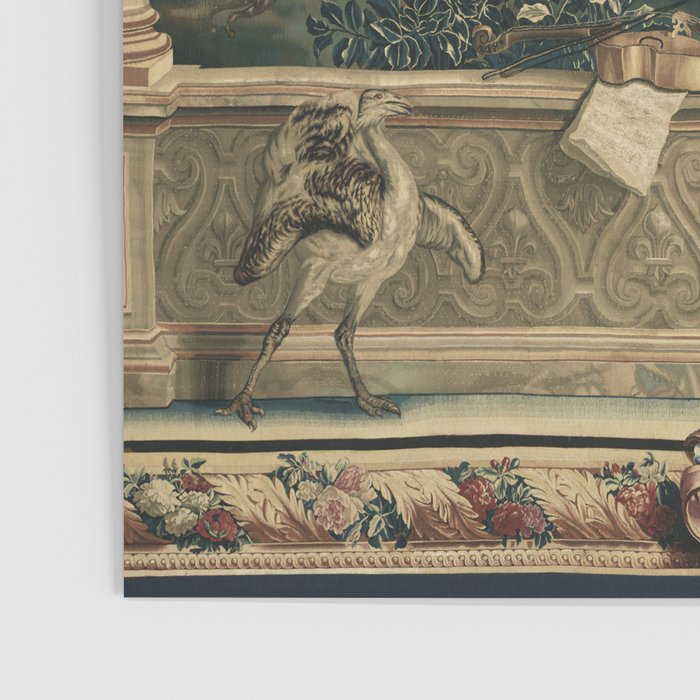 Antique 17th Century Chateau of Monceaux French Tapestry Poster Gallery Image 3