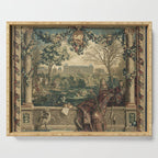 Antique 17th Century Chateau of Monceaux French Tapestry Serving Tray Gallery Image 1