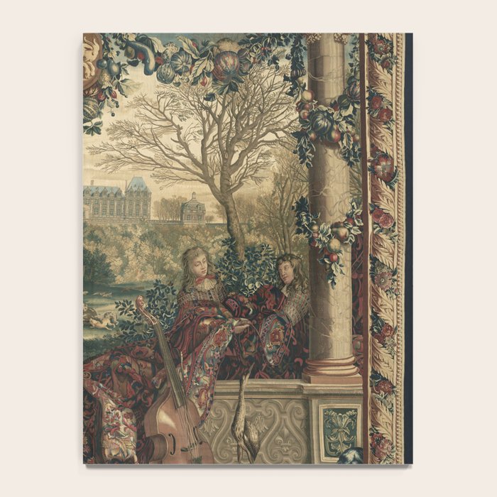Antique 17th Century Chateau of Monceaux French Tapestry Notebook Gallery Image 4