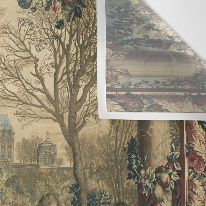 Antique 17th Century Chateau of Monceaux French Tapestry Wall Tapestry Gallery Image 3