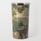 Antique 17th Century Chateau of Monceaux French Tapestry Travel Mug Gallery Image 1