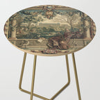 Antique 17th Century Chateau of Monceaux French Tapestry Side Table Gallery Image 2