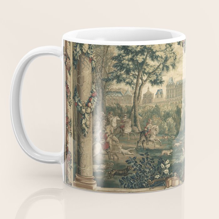 Antique 17th Century Chateau of Monceaux French Tapestry Coffee Mug Gallery Image 3