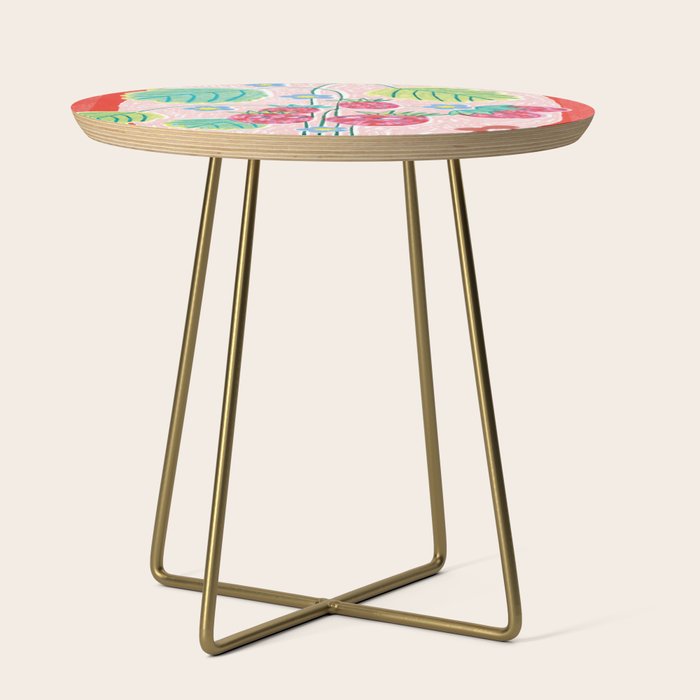 Sweet Strawberry Plant Friends in Red & Pink Side Table Gallery Image 1