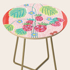 Sweet Strawberry Plant Friends in Red & Pink Side Table Gallery Image 2