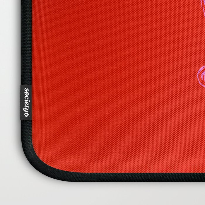 Pink Color Block Cat Laptop Sleeve Gallery Image 3