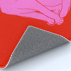 Pink Color Block Cat Rug Gallery Image 4