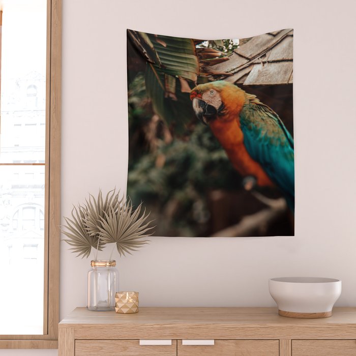 Macaw Wall Tapestry Gallery Image 2