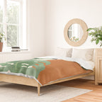 Tropical Leaves- Abstract Art  Duvet Cover Gallery Image 2