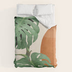 Tropical Leaves- Abstract Art  Duvet Cover Gallery Image 6