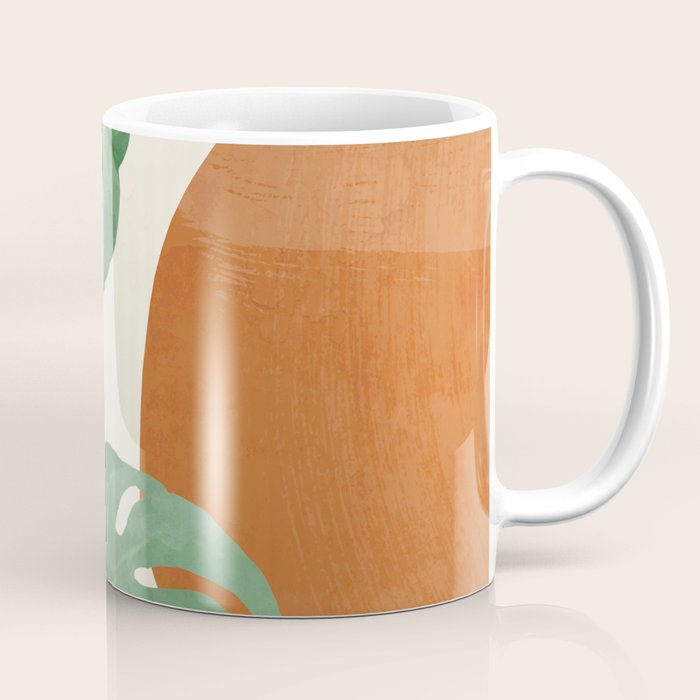 Tropical Leaves- Abstract Art  Coffee Mug Gallery Image 1