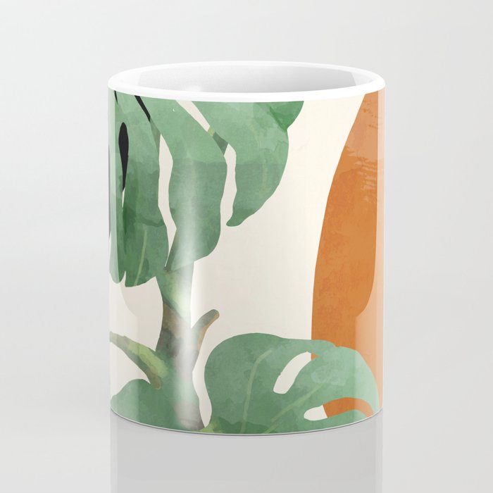 Tropical Leaves- Abstract Art  Coffee Mug Gallery Image 4
