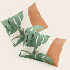 Tropical Leaves- Abstract Art  Pillow Sham Gallery Image 3