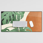Tropical Leaves- Abstract Art  Desk Mat Gallery Image 1