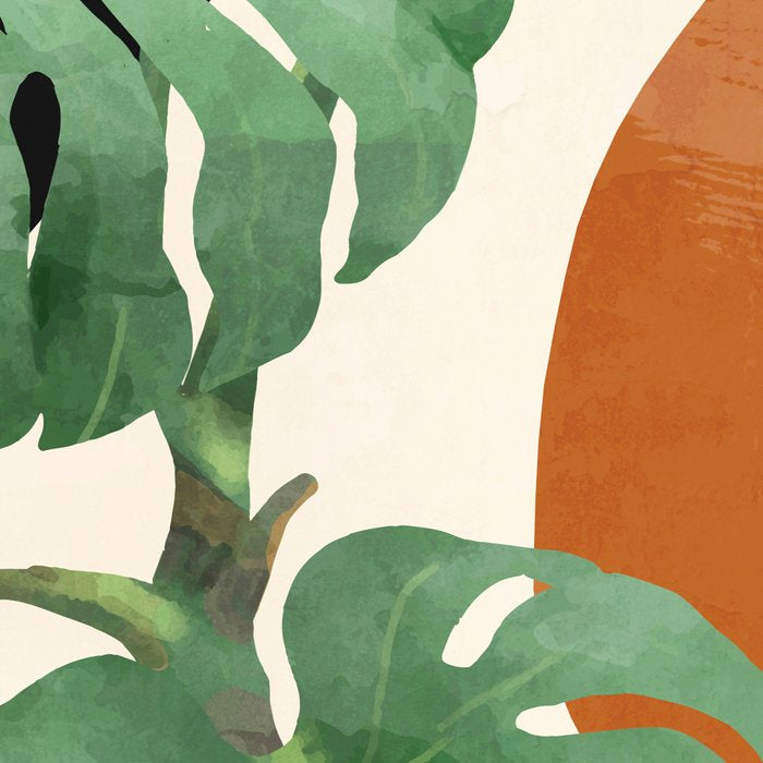 Tropical Leaves- Abstract Art  Coffee Mug Gallery Image 2