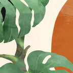 Tropical Leaves- Abstract Art  Coffee Mug Gallery Image 2