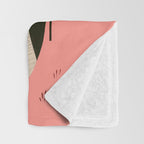 Pink Forest Raccoon Throw Blanket Gallery Image 3