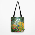 Gustav Klimt Flower Garden  vibrant Tote Bag Gallery Image 2