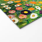 Gustav Klimt Flower Garden  vibrant Welcome Mat Gallery Image 2