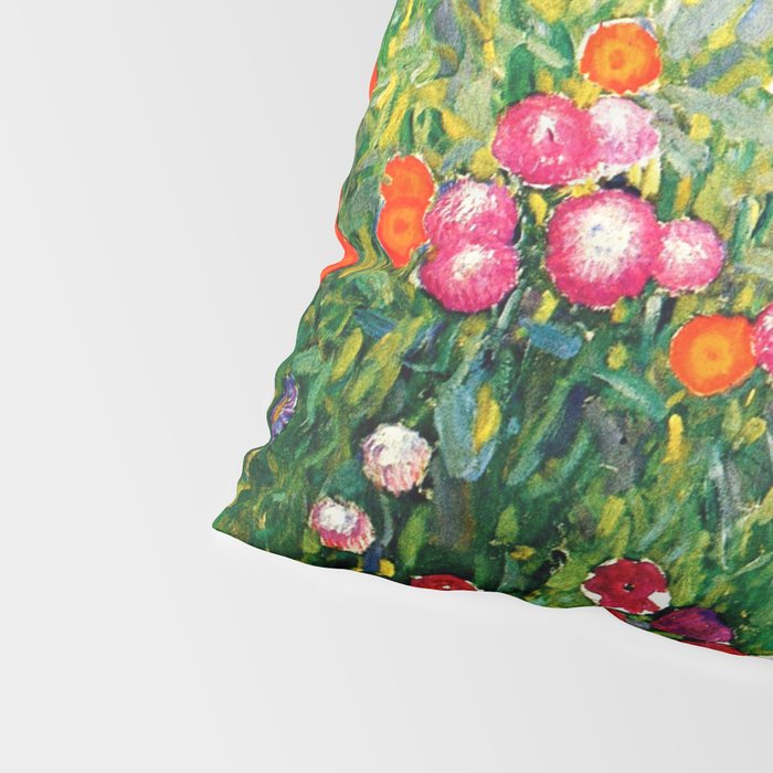 Gustav Klimt Flower Garden  vibrant Pillow Sham Gallery Image 4