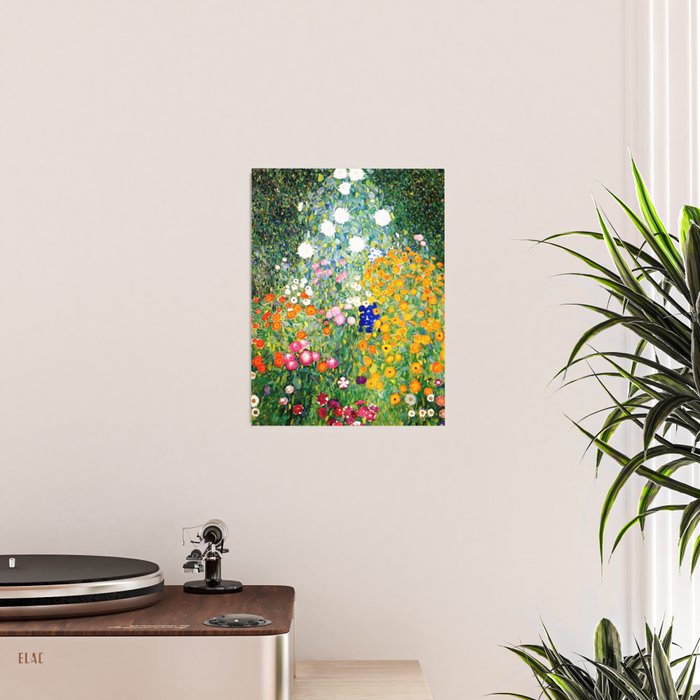 Gustav Klimt Flower Garden  vibrant Poster Gallery Image 2