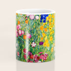 Gustav Klimt Flower Garden  vibrant Coffee Mug Gallery Image 4
