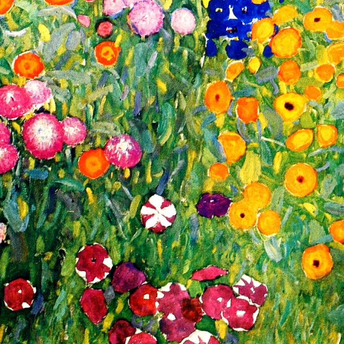 Gustav Klimt Flower Garden  vibrant Coffee Mug Gallery Image 2