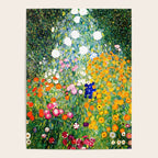 Gustav Klimt Flower Garden  vibrant Poster Gallery Image 4