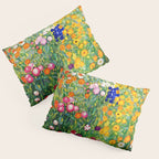 Gustav Klimt Flower Garden  vibrant Pillow Sham Gallery Image 3