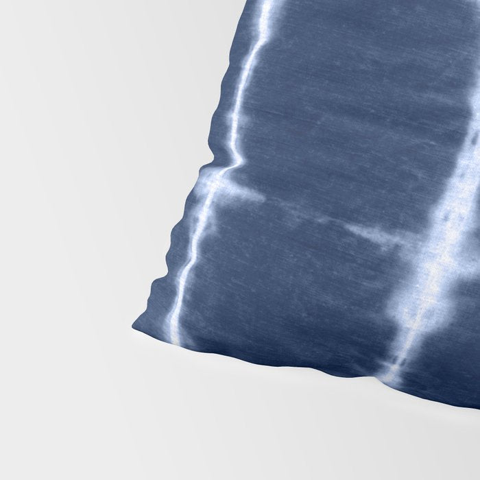 Shibori itajime indigo square pattern Pillow Sham Gallery Image 4