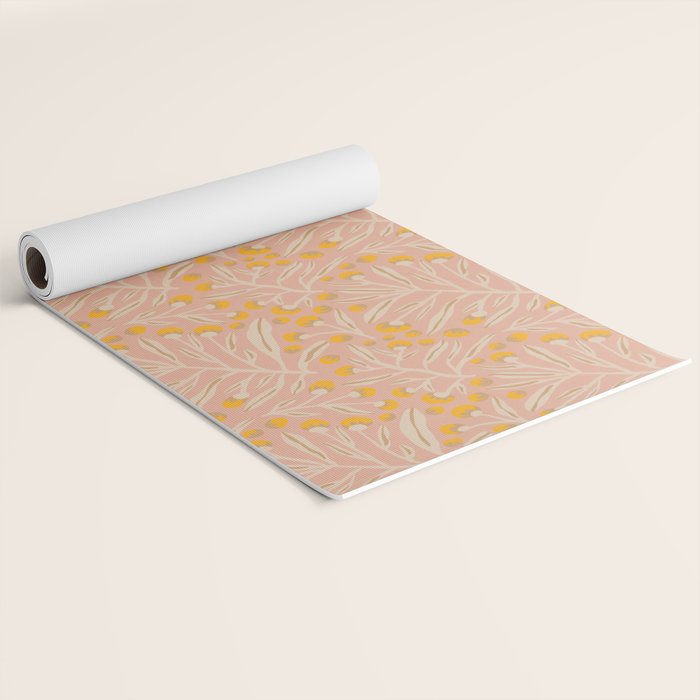 Berries / Peach & Yellow Yoga Mat Gallery Image 2
