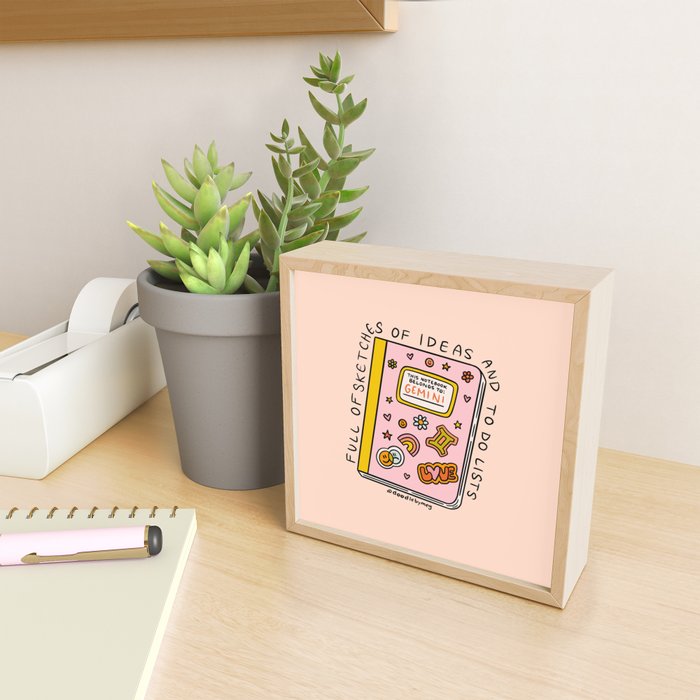 Gemini Notebook Mini Art Print Gallery Image 2