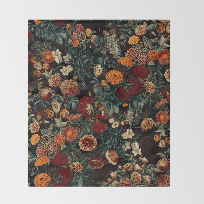 EXOTIC GARDEN - NIGHT XXI Throw Blanket Gallery Image 2