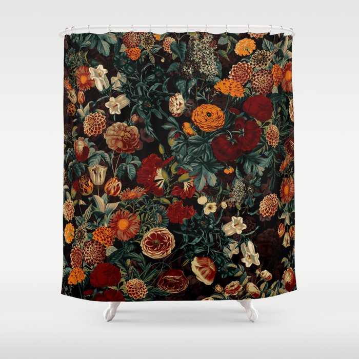 EXOTIC GARDEN - NIGHT XXI Shower Curtain Gallery Image 1
