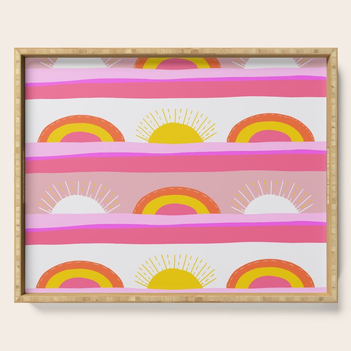 sunrise, sunset Serving Tray Gallery Image 1