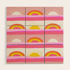 sunrise, sunset Wood Wall Art Gallery Image 1