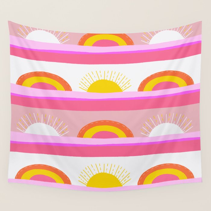 sunrise, sunset Wall Tapestry Gallery Image 1
