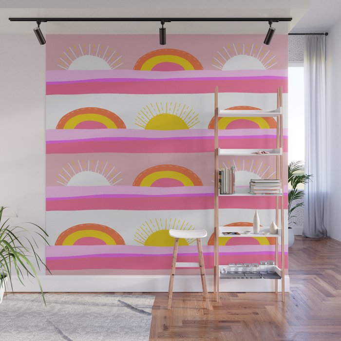 sunrise, sunset Wall Mural Gallery Image 1