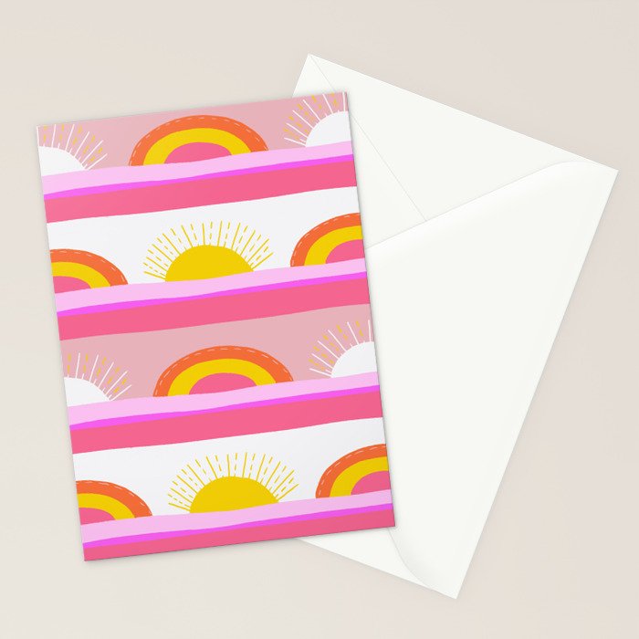 sunrise, sunset Stationery Card Gallery Image 2
