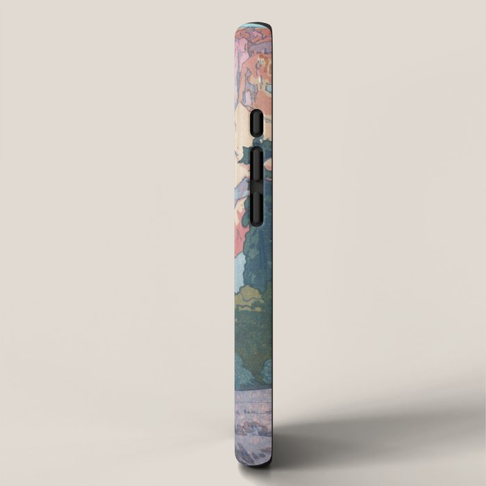 Hiroshi Yoshida, El Capitan Yosemite California United States Of America - Vintage Japanese Woodblock Print Art iPhone Case Gallery Image 2