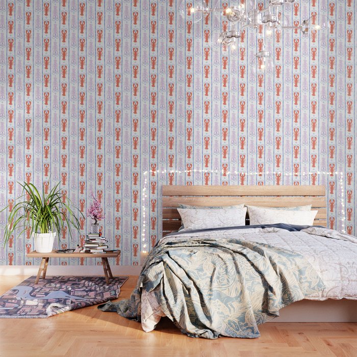 Lobster Stripe Pattern Wallpaper Gallery Image 1