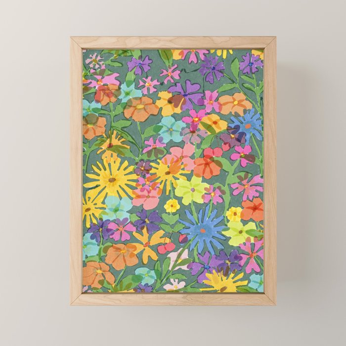 Garden at Night Mini Art Print Gallery Image 1