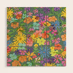 Garden at Night Wood Wall Art Gallery Image 1