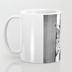 Beware of Dog black and white photograph of attack lion humorous black and white photography Coffee Mug Gallery Image 3
