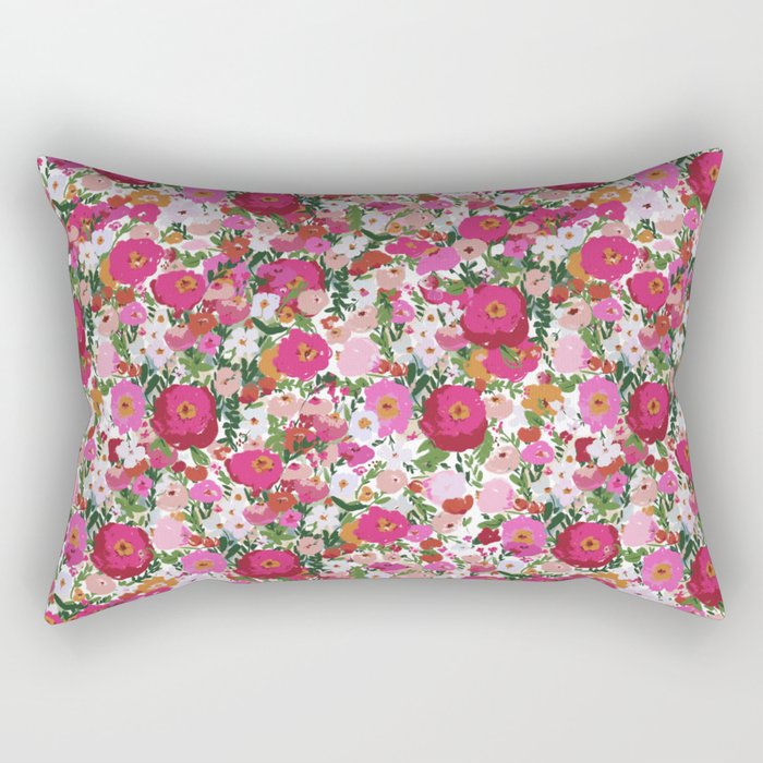 Never too many flowers Rectangular Pillow Gallery Image 2