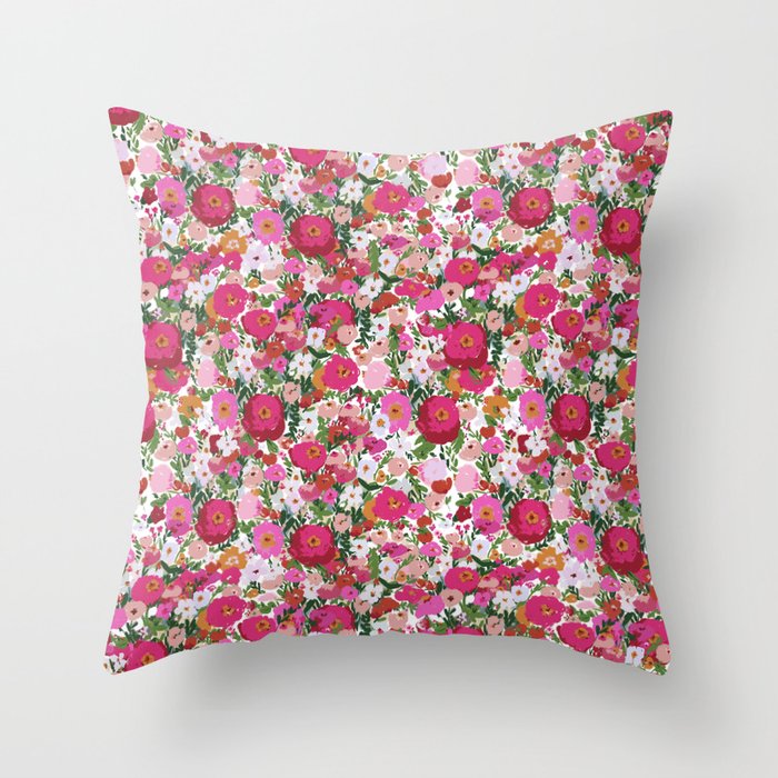 Never too many flowers Throw Pillow Gallery Image 6