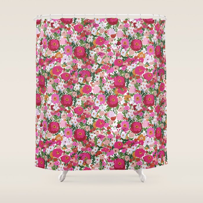 Never too many flowers Shower Curtain Gallery Image 1