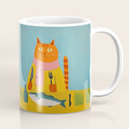 Hungry Cats Fish Feast Coffee Mug Gallery Image 1