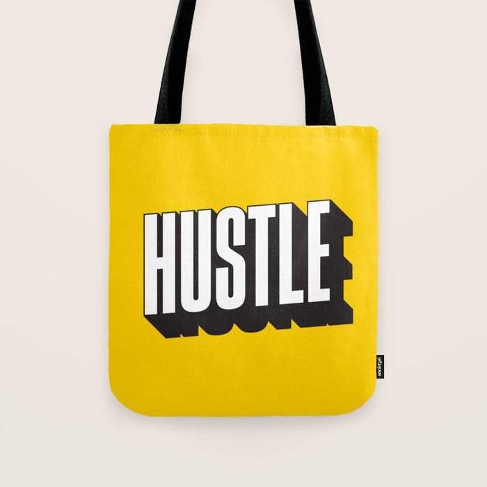 Hustle Pop Art Tote Bag Gallery Image 1
