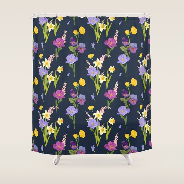 Floral Abundance Shower Curtain Gallery Image 1